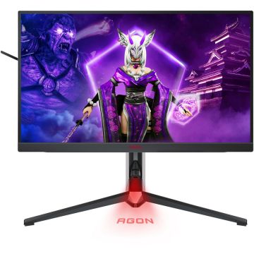 AOC Monitor Gaming MiniLED IPS AGON PRO 27 QHD HDR1000 170Hz 1ms HDMI DisplayPort USB USB-C KVM Pivot AG274QXM