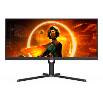 AOC Monitor WLED VA AOC 34 WQHD HDR10 144Hz 4 HDMI DisplayPort U34G3XM/EU, Negru AOC Monitor WLED VA AOC 34 WQHD HDR10 144Hz 4 HDMI DisplayPort U34G3XM/EU, Negru