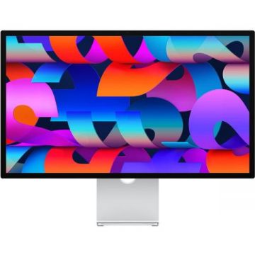 Apple Monitor IPS LED Apple Studio Nano-Texture Glass 27, Retina 5K (5120 x 1536), Thunderbolt, Stand ajustabil, Boxe, Argintiu Apple Monitor IPS LED Apple Studio Nano-Texture Glass 27, Retina 5K (5120 x 1536), Thunderbolt, Stand ajustabil, Boxe, Argintiu