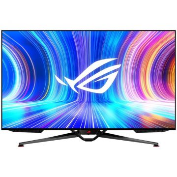 Asus Monitor Gaming ASUS ROG Swift OLED PG48UQ, 47.5, 4K, OLED, 138Hz, 0.1 ms, G-SYNC®, DisplayPort™ 1.4, Negru