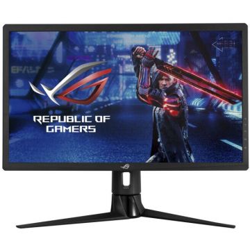 Asus Monitor Gaming LED IPS Asus ROG Strix 27'', 4K UHD, 144 Hz, 1ms, DSC, DisplayHDR™ 400, DCI-P3 90%, Adaptive Sync, G-SYNC Compatible, HDMI, Display Port, USB, XG27UQR, Negru