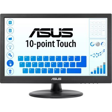 Asus Monitor LED ASUS VT168HR Touchscreen 15.6 inch WXGA TN 5 ms 60 Hz, Negru