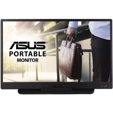 Asus Monitor LED portabil ASUS ZenScreen MB165B, 15.6inch WXGA TN, 10ms, Negru