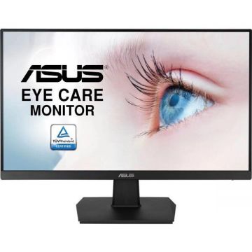 Asus Monitor VA LED ASUS 23.8 VA247HE, Full HD (1920 x 1080), VGA, DVI, HDMI, AMD FreeSync, Negru