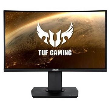Asus Monitor VA LED Gaming ASUS 23.6 VG24VQR, Full HD (1920 x 1080), HDMI, DisplayPort, Boxe, Ecran curbat, Pivot, 165 Hz, 1 ms (Negru)