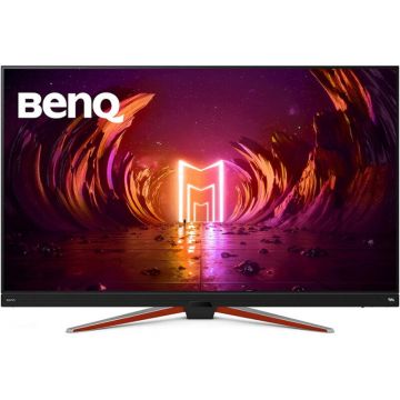 benq Monitor LED BenQ Gaming MOBIUZ EX480UZ 48 inch UHD OLED 0.1 ms 120 Hz USB-C HDR FreeSync Premium, Negru/Argintiu