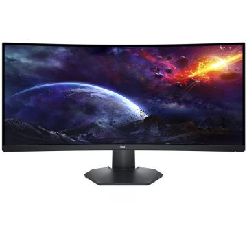 Dell Monitor Gaming Curbat LED VA Dell 34'' QHD, 144Hz, 1ms, AMD FreeSync™ Premium Pro, sRGB 99%, DCI-P3 90%, 2xHDMI, Display Port, USB, S3422DWG, Negru