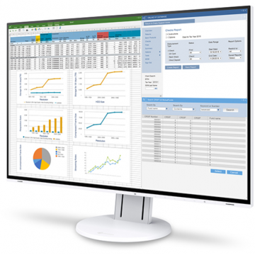 EIZO Monitor LED Eizo FlexScan EV2457-WT 24.1 inch WUXGA IPS 5 ms 60 Hz, Alb