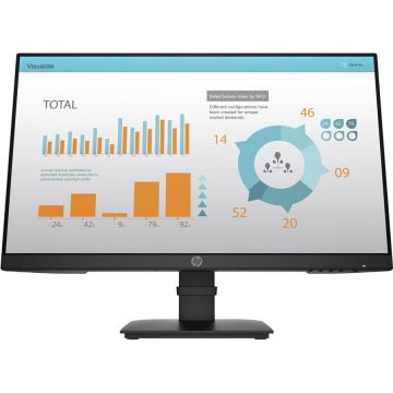HP Monitor IPS LED HP 23.8 P24 G4, Full HD, 1920 x 1080, VGA, HDMI, DisplayPort, Negru