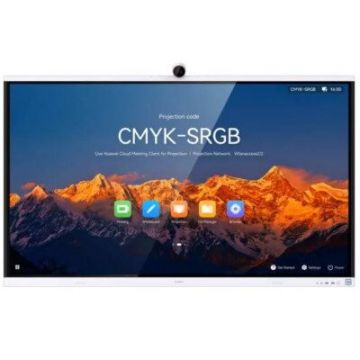 Huawei Tabla interactiva Huawei IdeaHub S2, 65 inch UHD, Webcam, Harmony OS, Alb