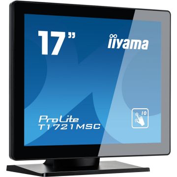 IIYAMA Monitor cu ecran tactil capacitiv, IIYAMA, ProLite T1721MSC-B1, IP54, 17