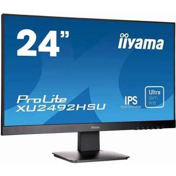 IIYAMA Monitor LED IIYAMA PROFESIONAL PROLITE XU2492HSU 24 IPS, FULL HD, 5ms, HDMI, USB, DISPLAY PORT, 2 DIFUZOARE 2W