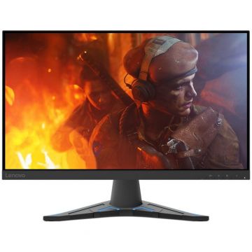 Lenovo Monitor Gaming LED IPS Lenovo 23.8, QHD, Display Port, 100Hz, FreeSync, Raven Black, G24qe-20, Negru