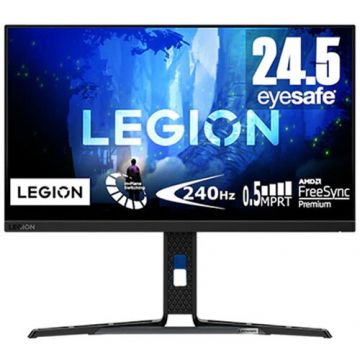 Lenovo Monitor Gaming Lenovo Legion Y25-30, 24.5, IPS, Full HD, 240Hz, Negru