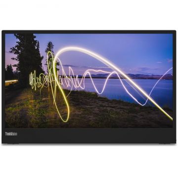 Lenovo Monitor IPS LED Lenovo ThinkVision 15.6 M15, Full HD, 1920 x 1080, USB Type-C, Negru