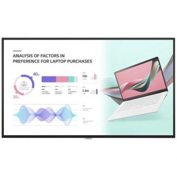 Lg Display profesional LG New High Haze 65UH5J-H, 65 4K UHD, 60Hz 8ms, HDMI, DP, DVI, RS232C, Ethernet, Web OS