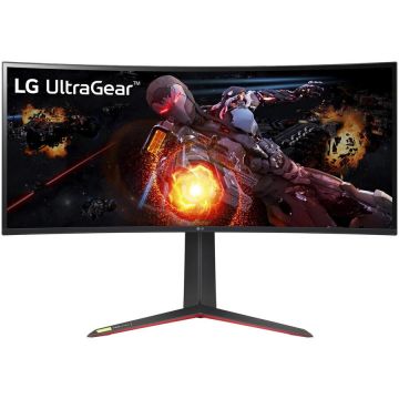 Lg Monitor gaming curbat LED Nano IPS LG 34, UltraWide QHD, DisplayPort, 1ms, 144Hz, G-Sync Ultimate, Vesa, Negru