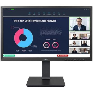 Lg Monitor LG 24BP750C-B, 24inch Full HD IPS, Webcam, 5ms, Negru