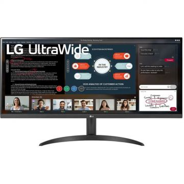 LG Monitor LG 34WP500-B, 2560 x 1080 UWHD, 34, 21:9, 75 Hz, 5 ms, HDMI x2, clasa F