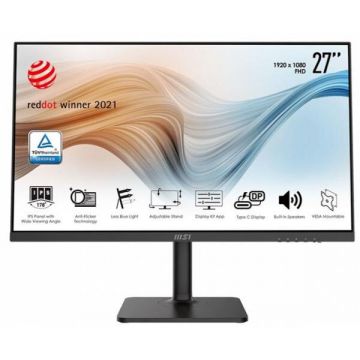 MSI Monitor IPS LED MSI Modern 27 MD271P, Full HD (1920 x 1080), HDMI, Pivot, Boxe, Negru MSI Monitor IPS LED MSI Modern 27 MD271P, Full HD (1920 x 1080), HDMI, Pivot, Boxe, Negru