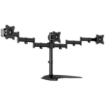 Multibrackets Stand pentru 3 monitoare de masa Multibrackets 3392, 15- 27, max. 8 kg / monitor, Negru