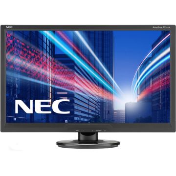NEC Monitor LED NEC AccuSync 24, Full HD, DVI, VGA, AS242W, Negru