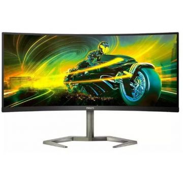 Philips Monitor Gaming VA LED Philips 34 34M1C5500VA, WQHD 3440 x 1440, HDMI, DisplayPort, AMD FreeSync, Ecran Curbat, Boxe, 165 Hz, 1 ms Negru