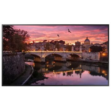 Samsung Display Profesional VA LED Samsung 55 QH55B, UHD (3840 x 2160), HDMI, DisplayPort, Retea, Bluetooth, Boxe Negru