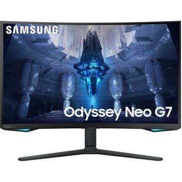 Samsung Monitor gaming curbat LED VA Samsung Odyssey Neo G7 32, 4K UHD, Dsipaly Port, 1ms, 165Hz, FreeSync Premium Pro, Vesa, Negru