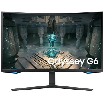 Samsung Monitor gaming LED VA curbat Samsung 32, QHD, Display Port, 1ms, 240Hz, Vesa, FreeSync Premium Pro, Vesa, Negru