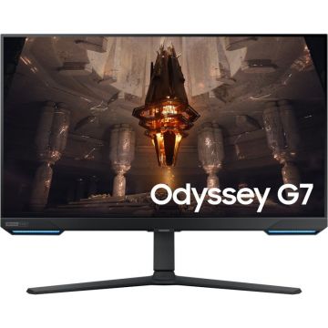 Samsung Monitor LED Samsung Gaming Odyssey G7 LS32BG700EUXEN Smart 32 inch UHD IPS 1 ms 144 Hz HDR G-Sync Compatible & FreeSync Premium Pro, Negru