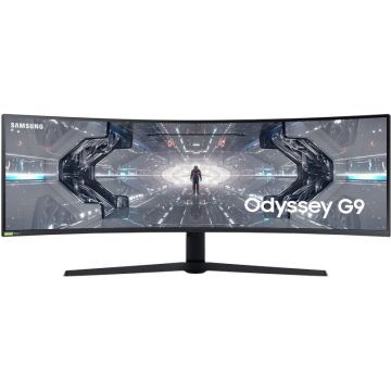 Samsung Monitor LED Samsung Gaming Odyssey G9 LC49G95TSSPXEN Curbat 49 inch DQHD VA 1 ms 240 Hz HDR FreeSync Premium Pro & G-Sync