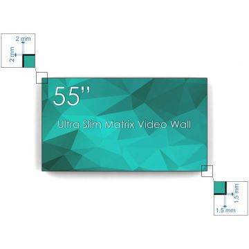 Swedx Display 55 Ultra Matrix Videowall 4K, bezel 3.5mm