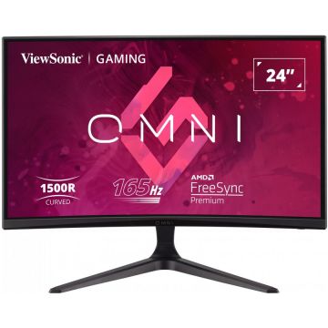 VIEWSONIC Monitor curbat ViewSonic VX2418C 24, FHD, VA, FreeSync, 1ms, 165Hz monitor, 2 HDMI, DisplayPort, boxe, Negru VIEWSONIC Monitor curbat ViewSonic VX2418C 24, FHD, VA, FreeSync, 1ms, 165Hz monitor, 2 HDMI, DisplayPort, boxe, Negru